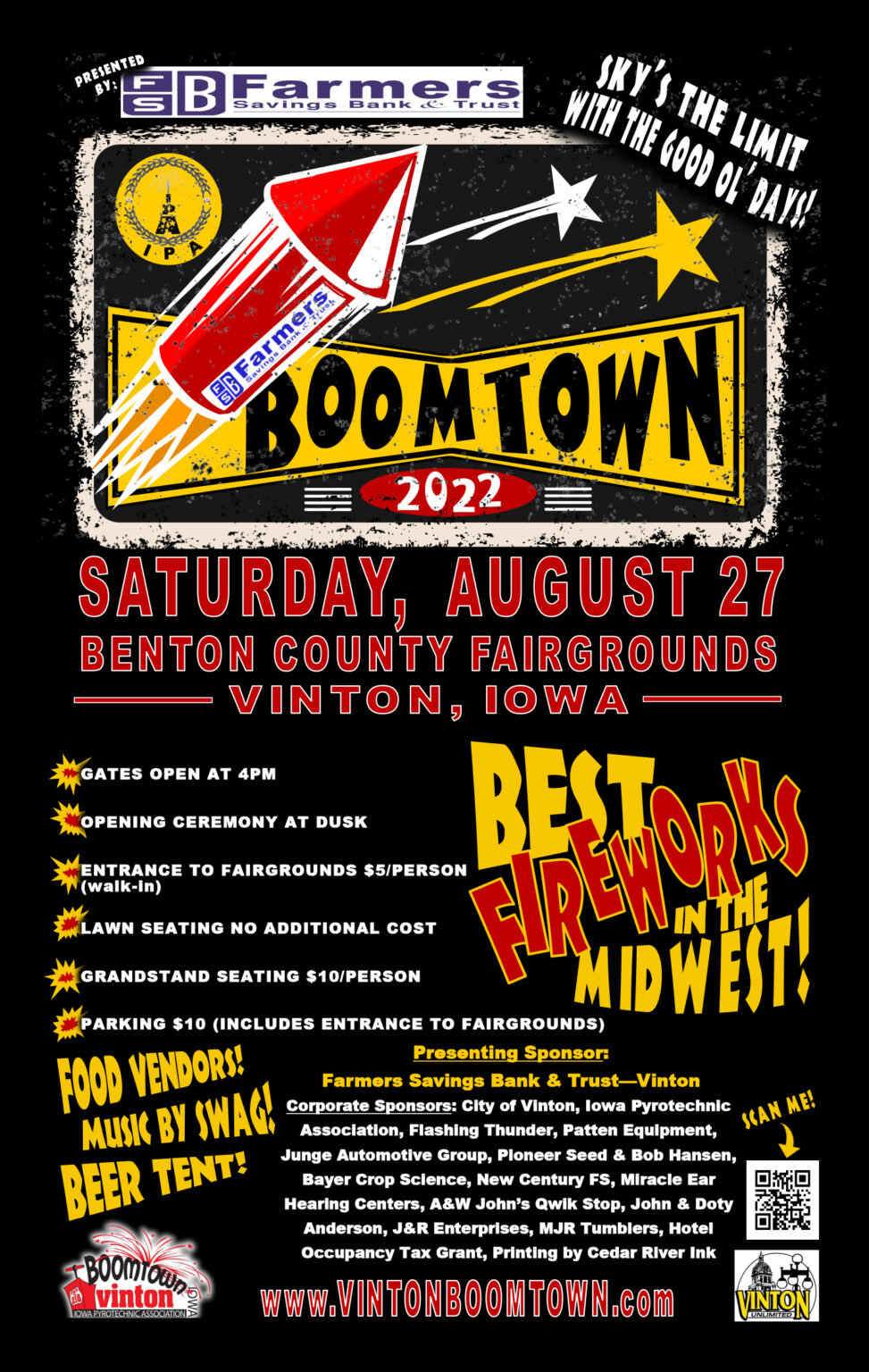 Vinton Boomtown the BEST pyrotechnic show in the Midwest!